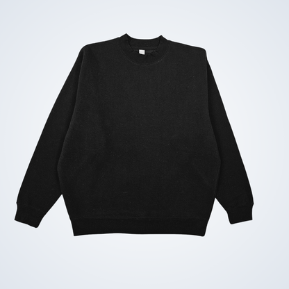 SSW Blanks - Black Crewneck Sweatshirt "Keys" (Heavy Weight)